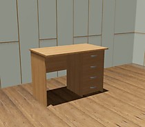 Стол офисный с 4 ящиками